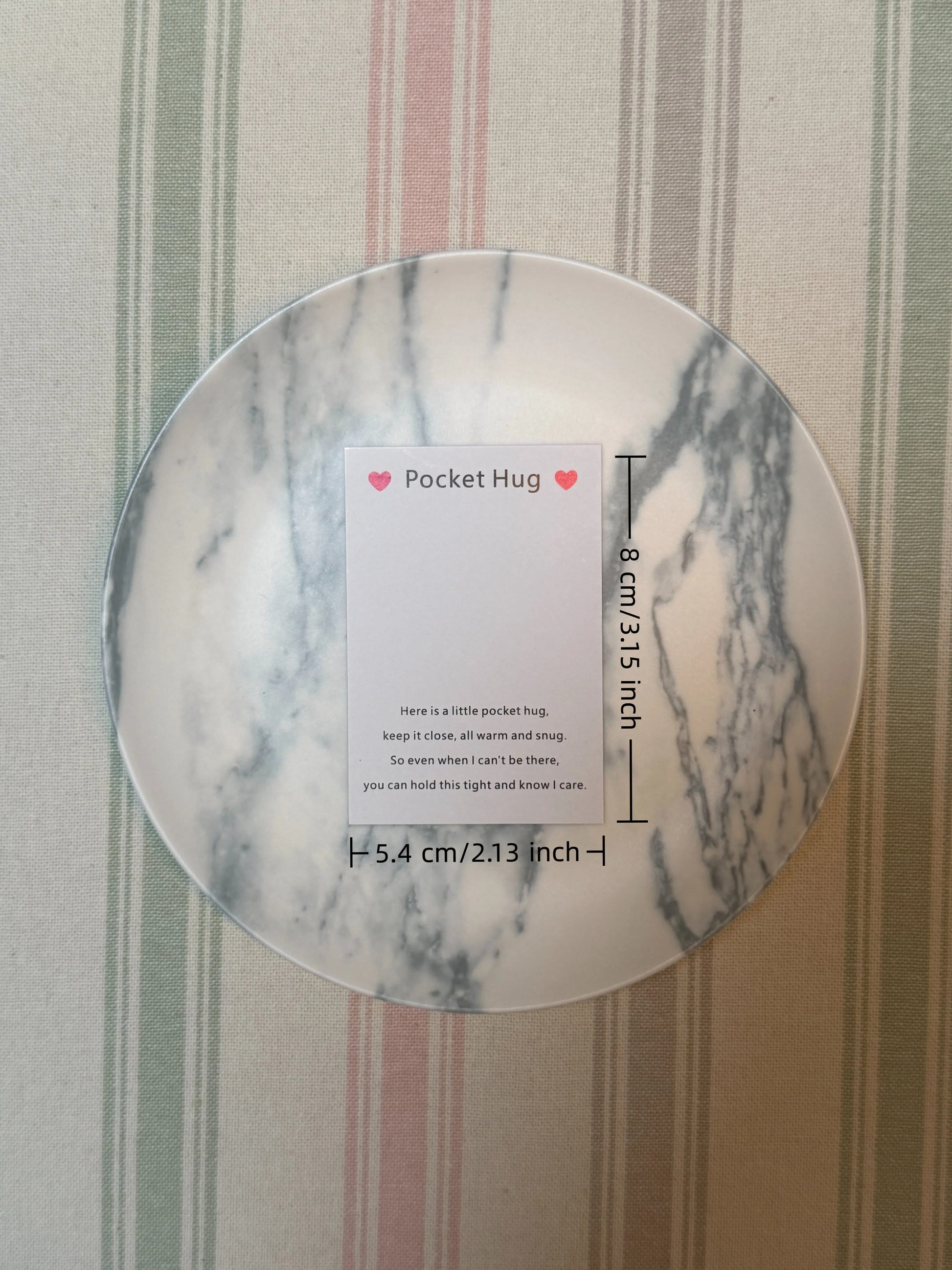 Taphug - Pocket Hug Cute Cloud pocket hug card and keepsake token view 2