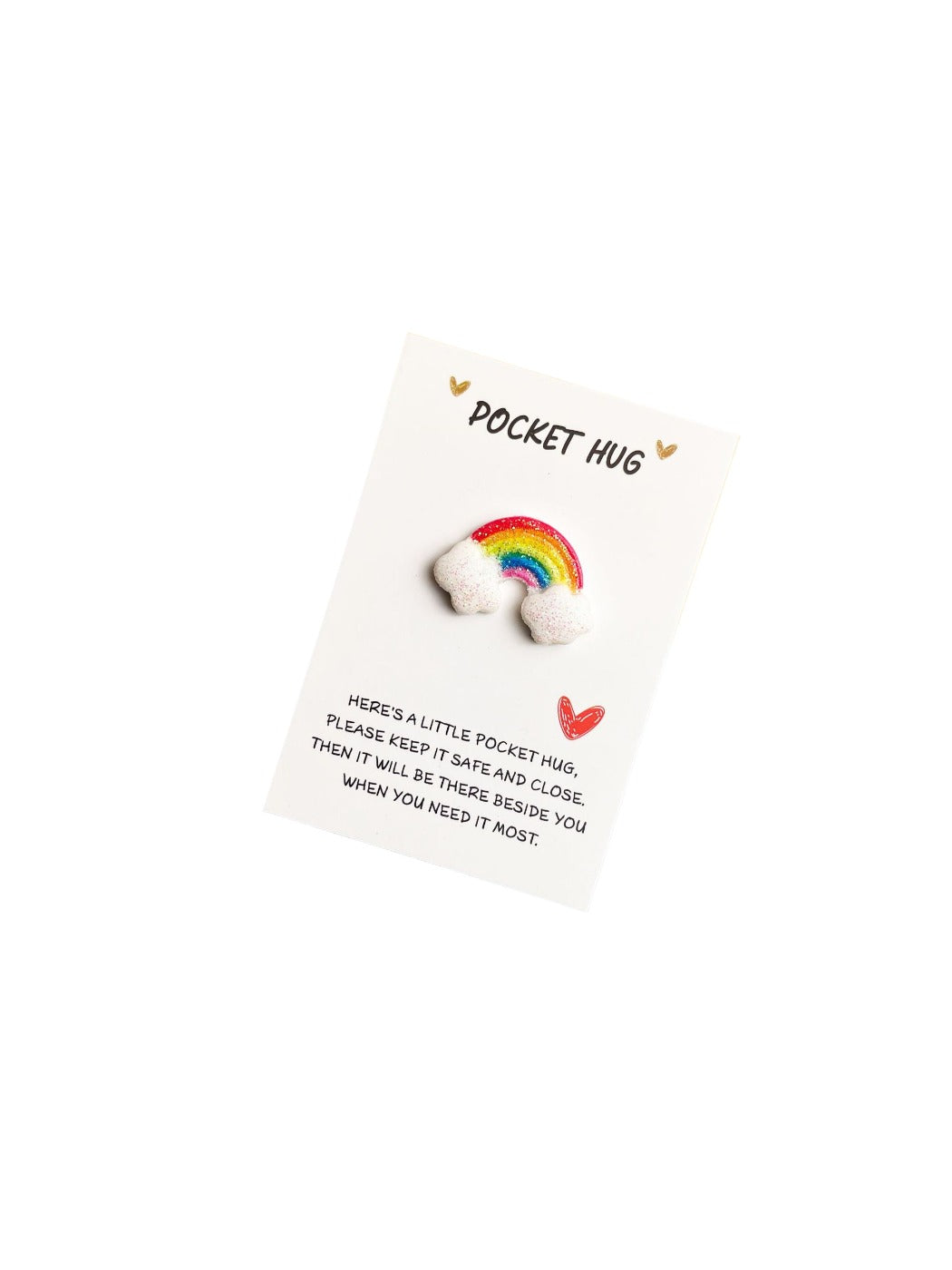 Taphug Pocket Hug Mini Rainbow emotional support plush with vibrant rainbow colors