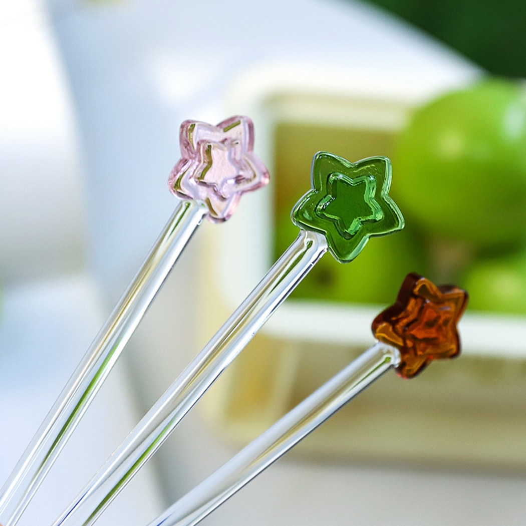 Glasira - Cute Star Top Long Handle Spoon