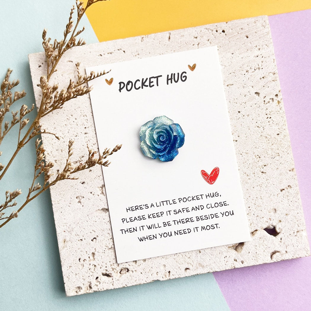 Taphug - Pocket Hug Gradient Glitter Rose Gift
