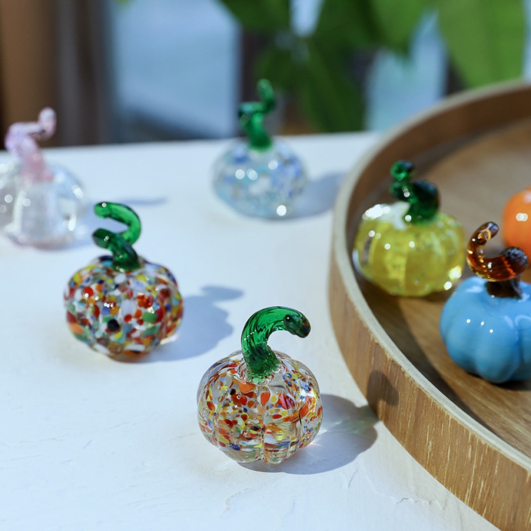 Glasira - Colorful Pumpkin Shape Table Ornament