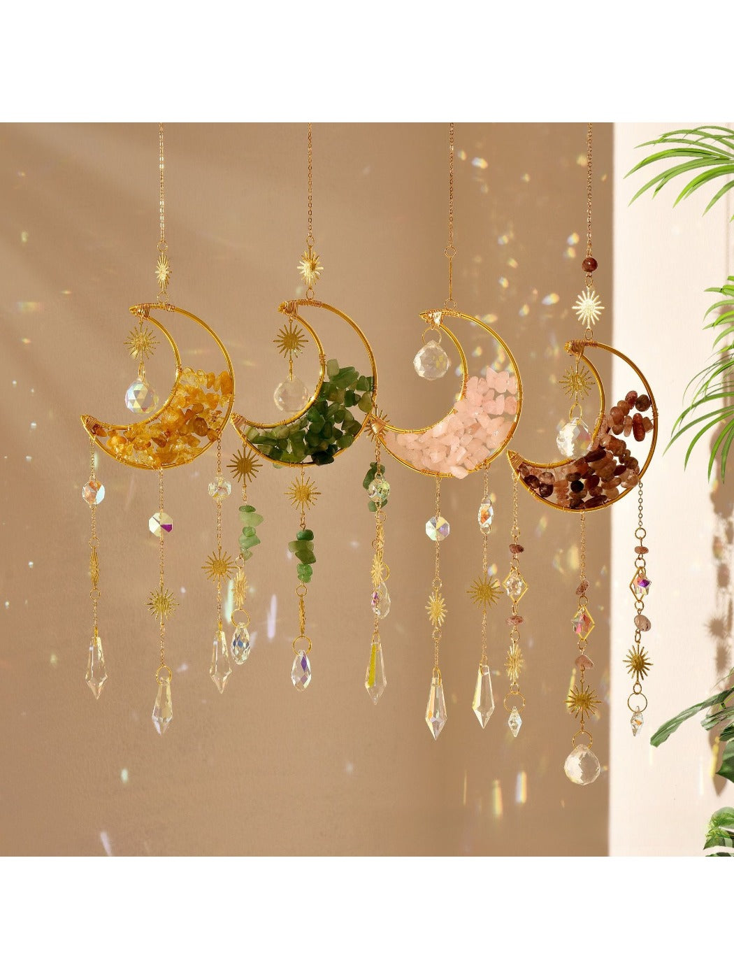 Somnira - Moon Star Crystal Wind Chime