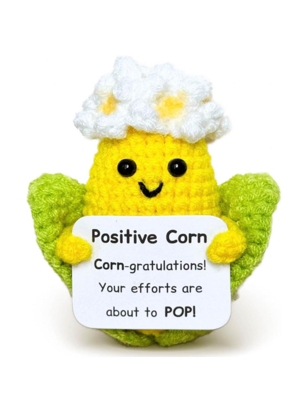 Kovira - Crochet Popcorn Plushie Emotional Support Doll