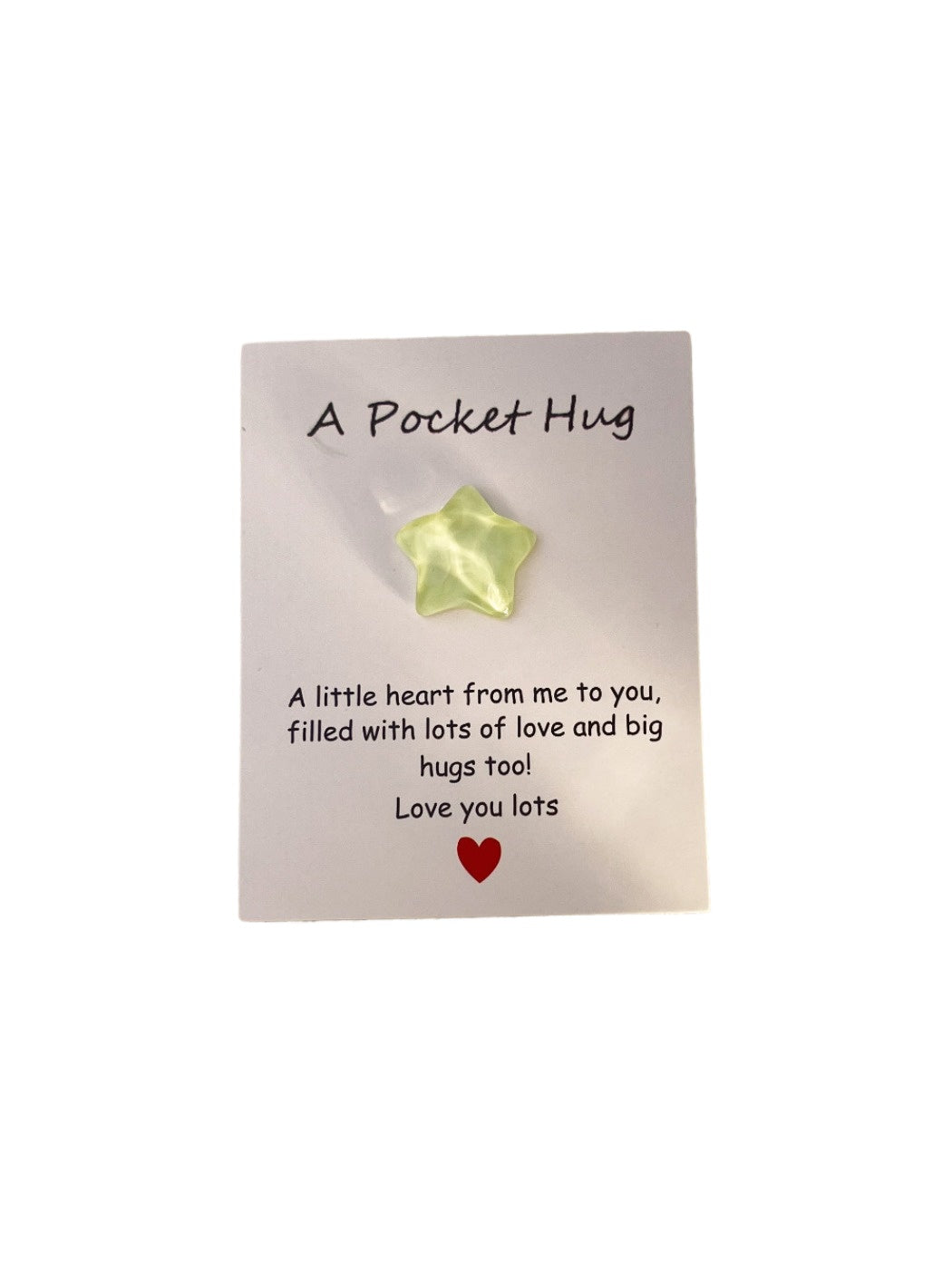 Taphug - Pocket Hug Transparent Cracked Star
