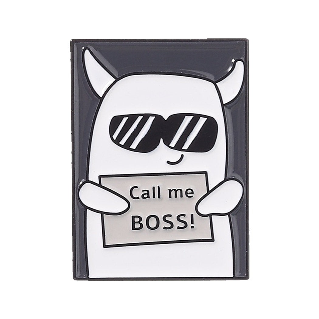 Pinori - Cartoon Boss Bull Decorative Brooch