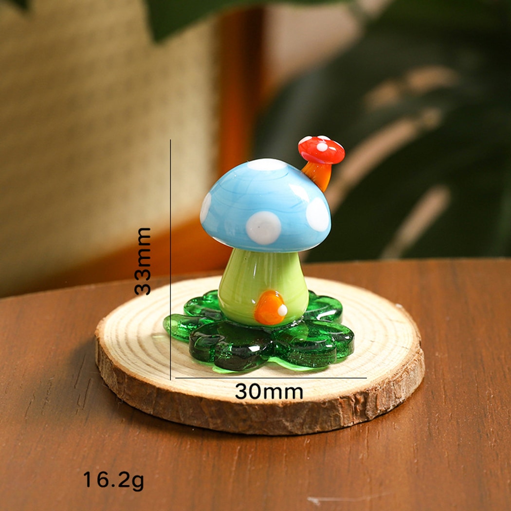 Glasira - Cartoon Style Colorful Mushroom Ornament