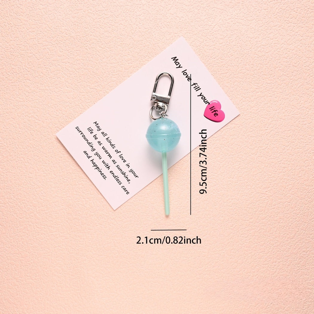Taphug - Pocket Hug Cartoon Lollipop Keychain Charm
