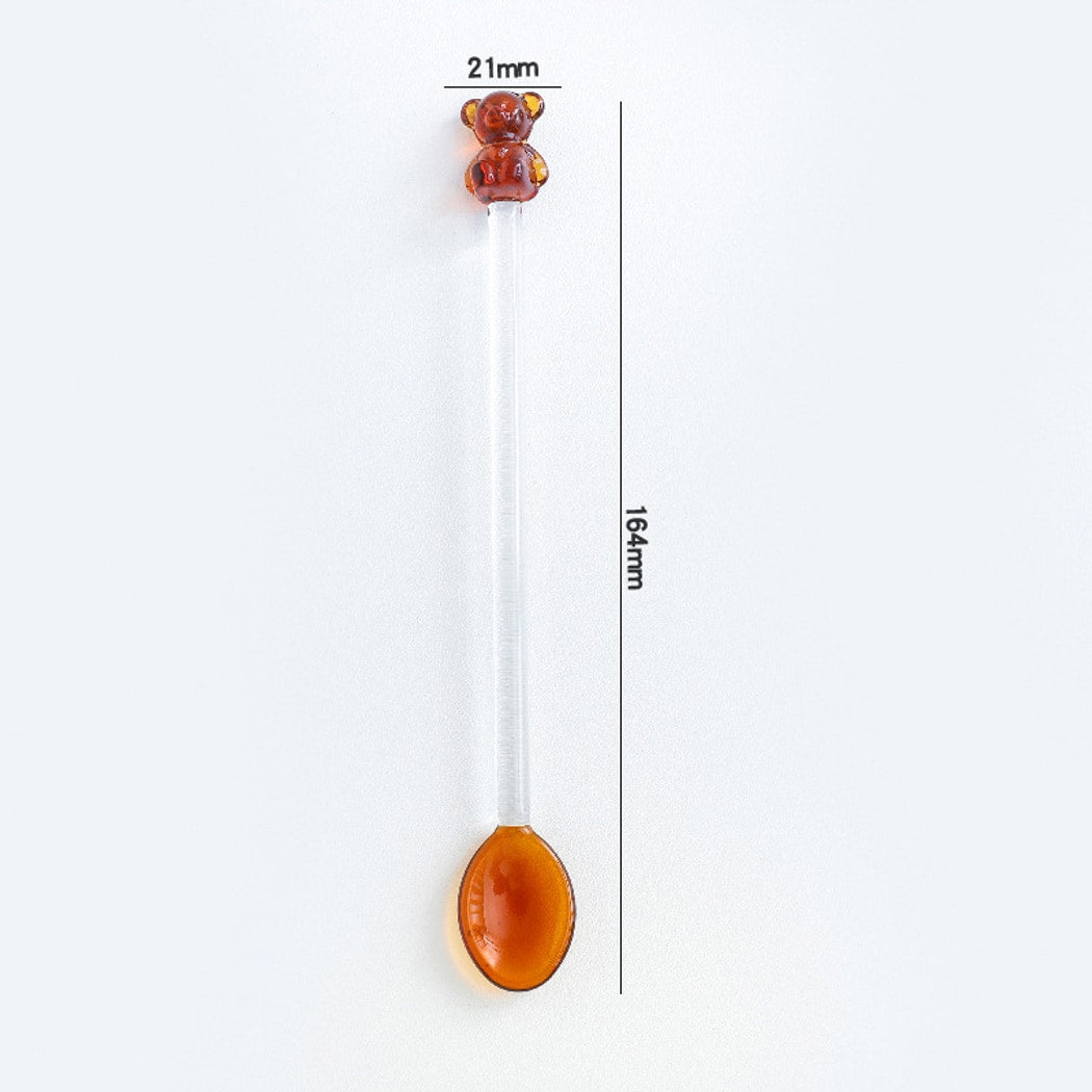 Glasira - Colored Bear Long Handle Spoon