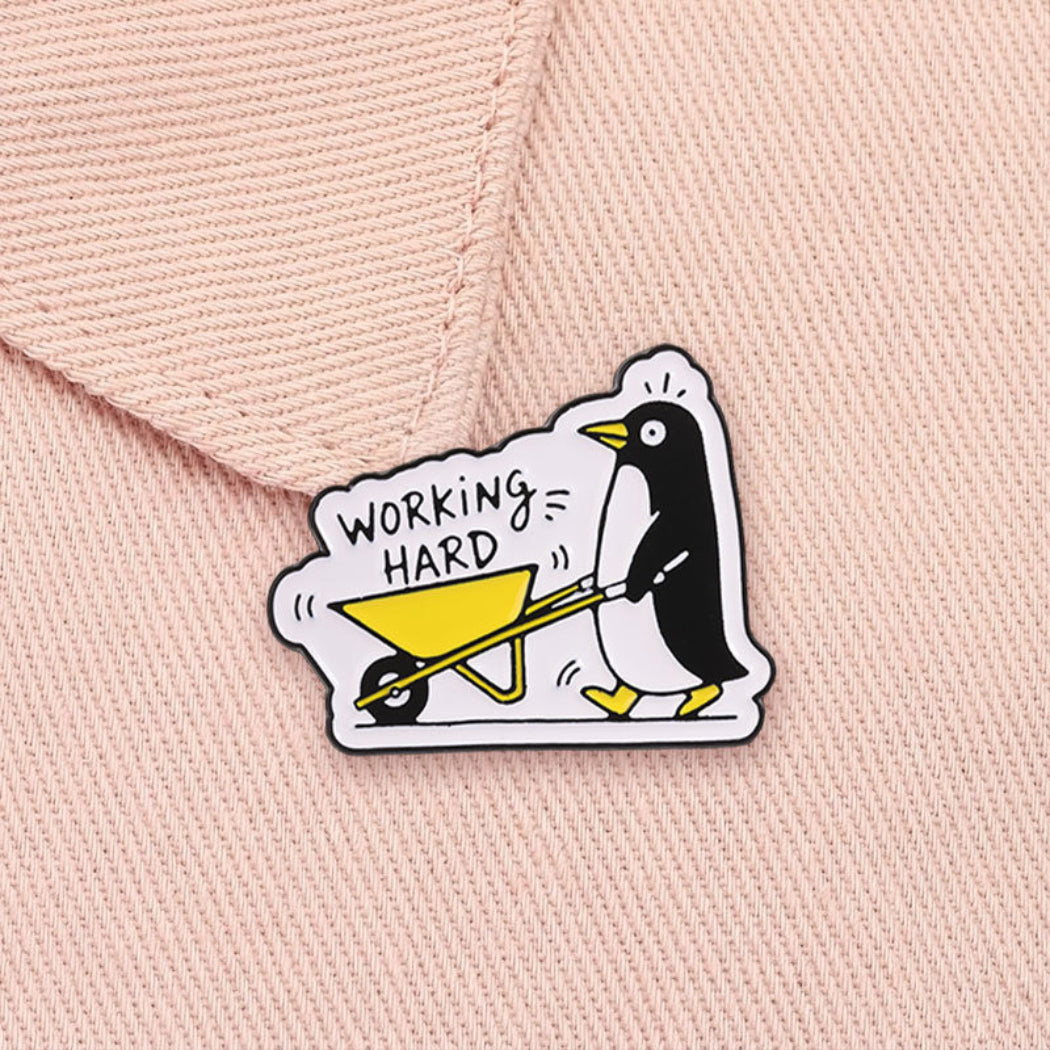 Pinori Cute Pink Face Enamel Pin