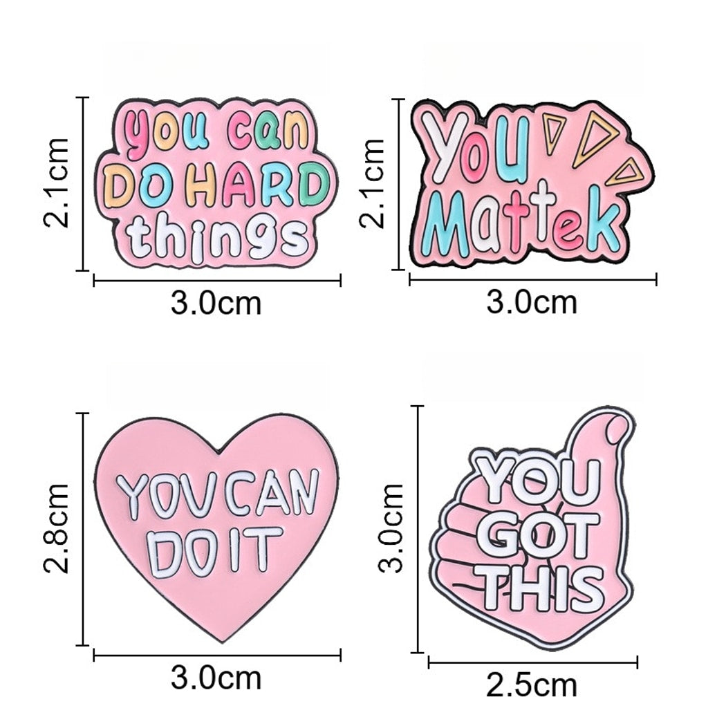 Pinori - Motivational Quote Enamel Pin