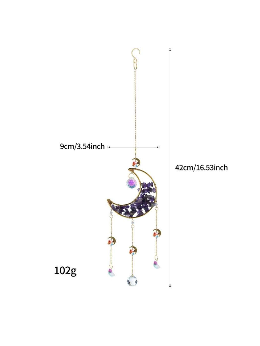 Somnira - Moon Star Crystal Wind Chime