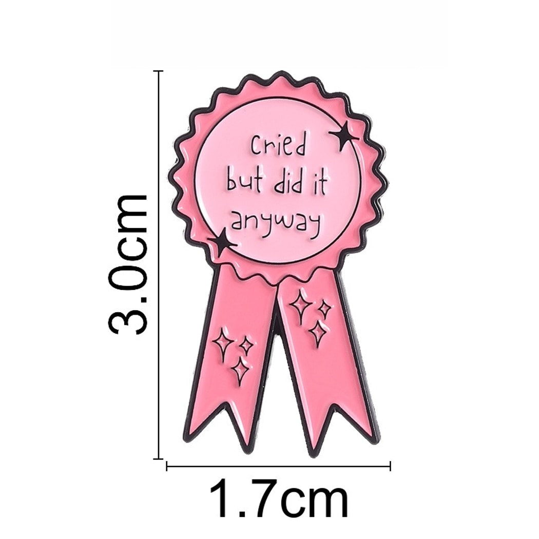 Pinori - Motivational Quote Medal Style Pin