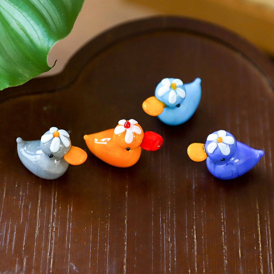 Glasira - Cute Cartoon Colorful Duck Tabletop Ornament