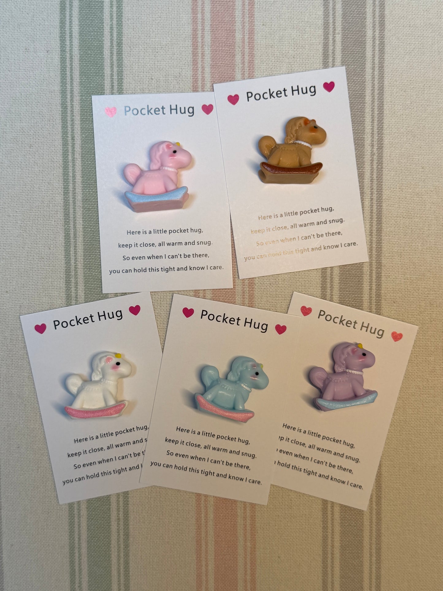 Taphug - Pocket Hug Rocking Horse pocket hug card and keepsake token