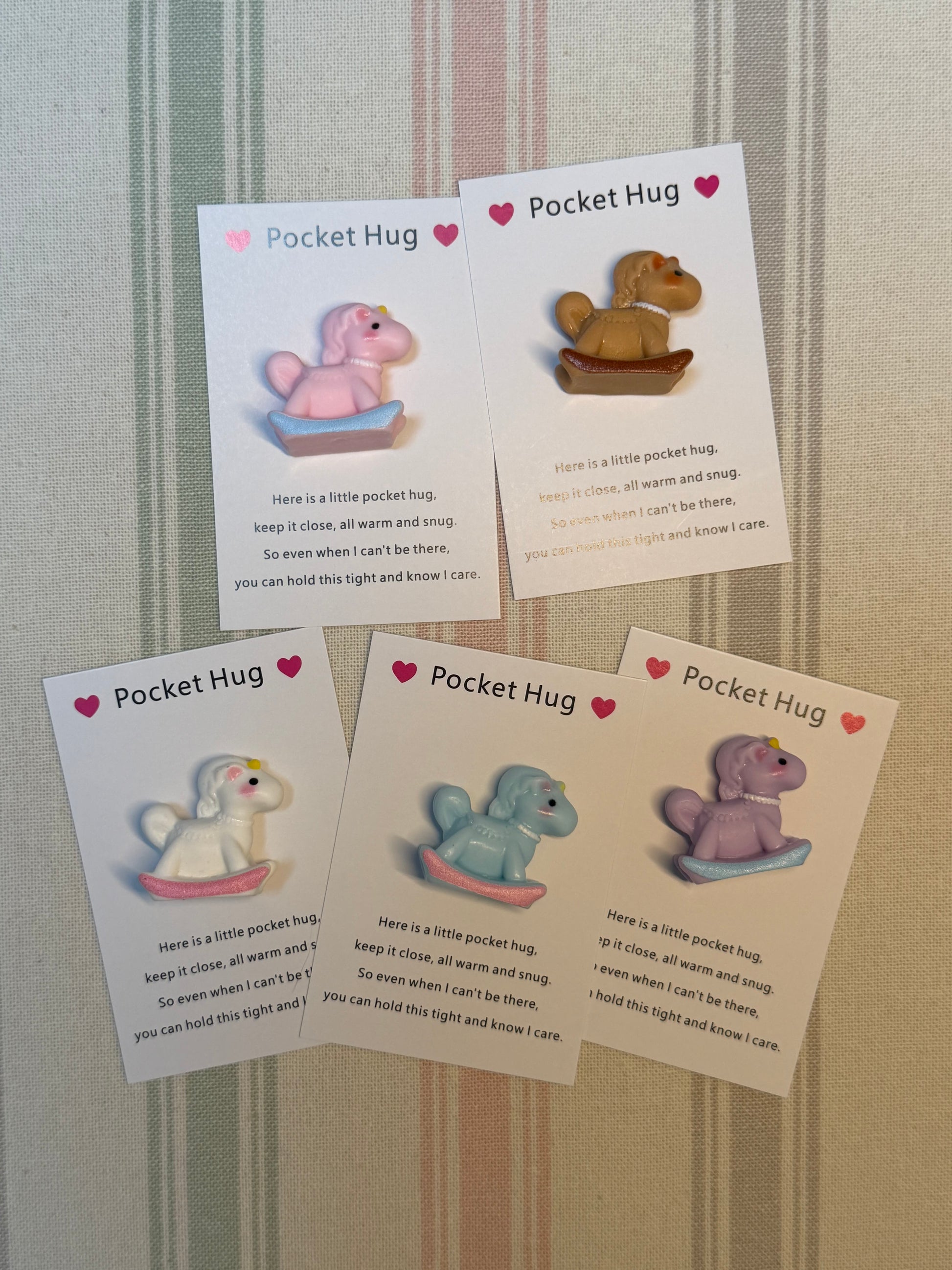 Taphug - Pocket Hug Rocking Horse pocket hug card and keepsake token