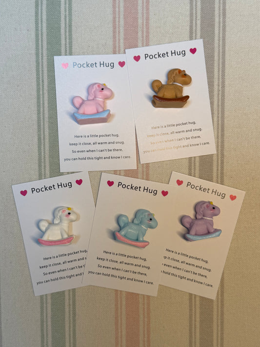 Taphug - Pocket Hug Rocking Horse pocket hug card and keepsake token