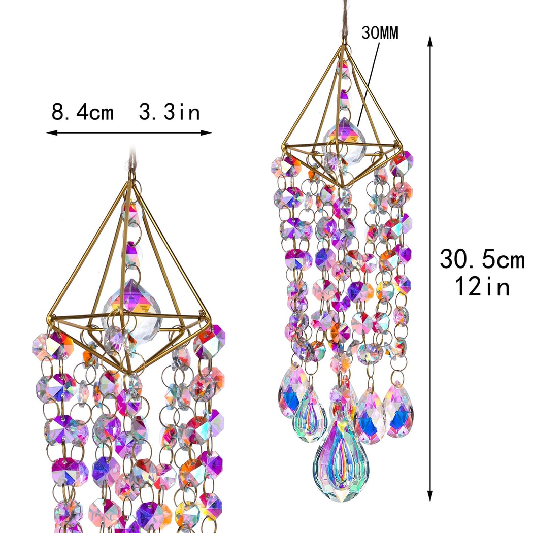 Somnira - Art-deco Raindrop Teardrop Wind Chime
