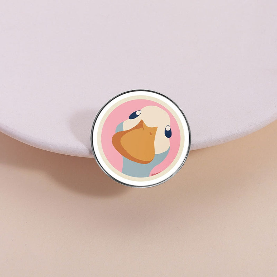 Pinori - Painted Round Animal Accent Clothing Pin