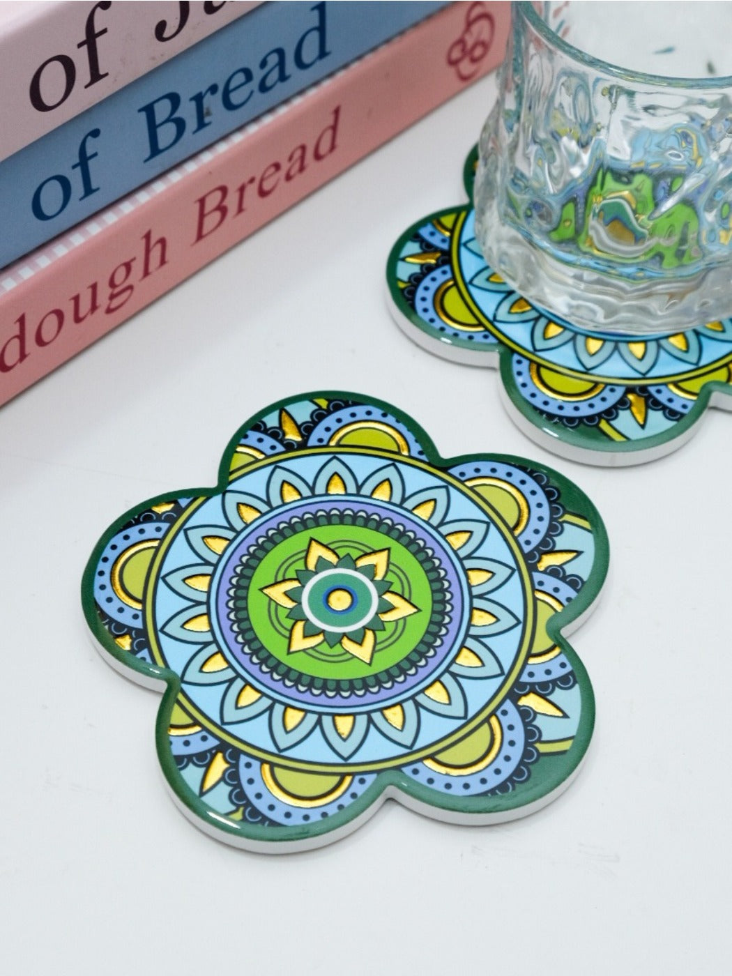 Thimara - Ethnic Style Plum Blossom Coaster Non Slip Heat Resistant