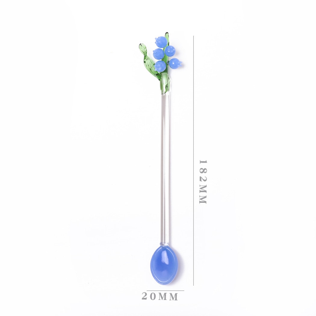 Glasira - Cute Blueberry Long Handle Spoon
