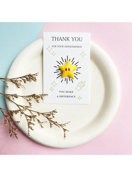 Taphug - Pocket Hug Cute Star pocket hug card and keepsake token