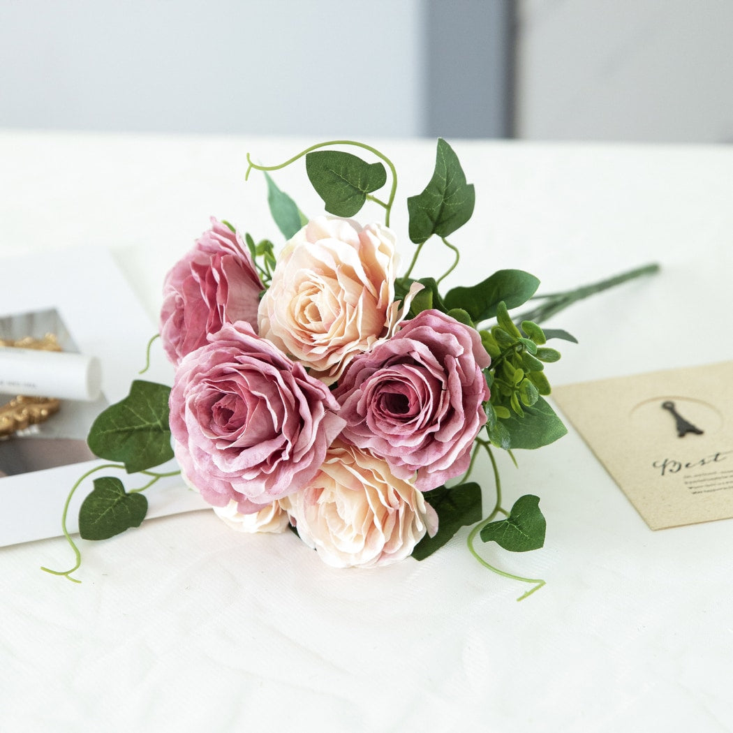 Roselle - Party Accent Artificial Rose Bouquet