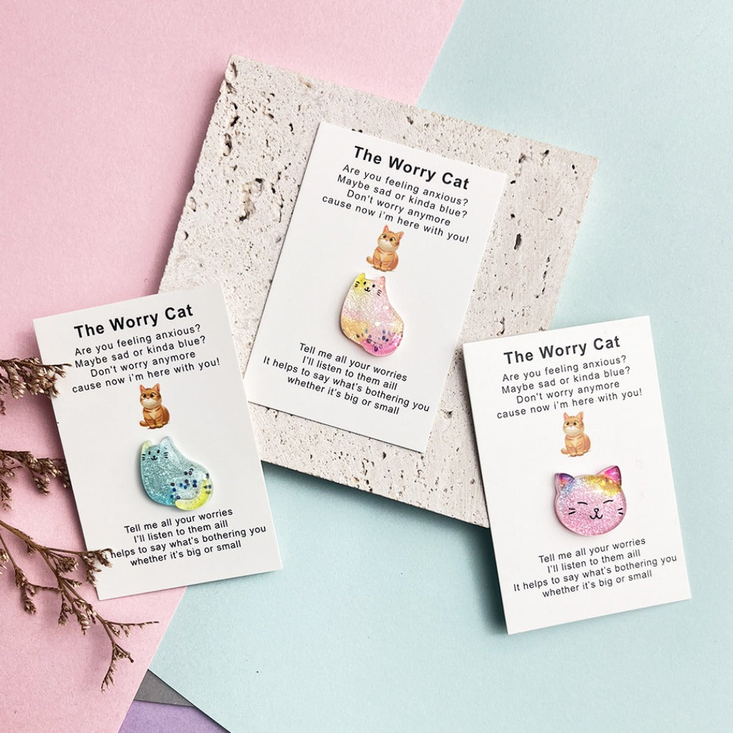 Pocket Hug "The Worry Cat" – Your Mini Comfort Companion