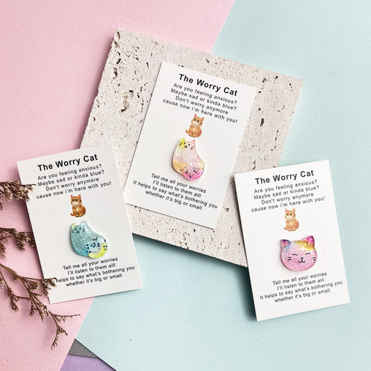 Pocket Hug "The Worry Cat" – Your Mini Comfort Companion