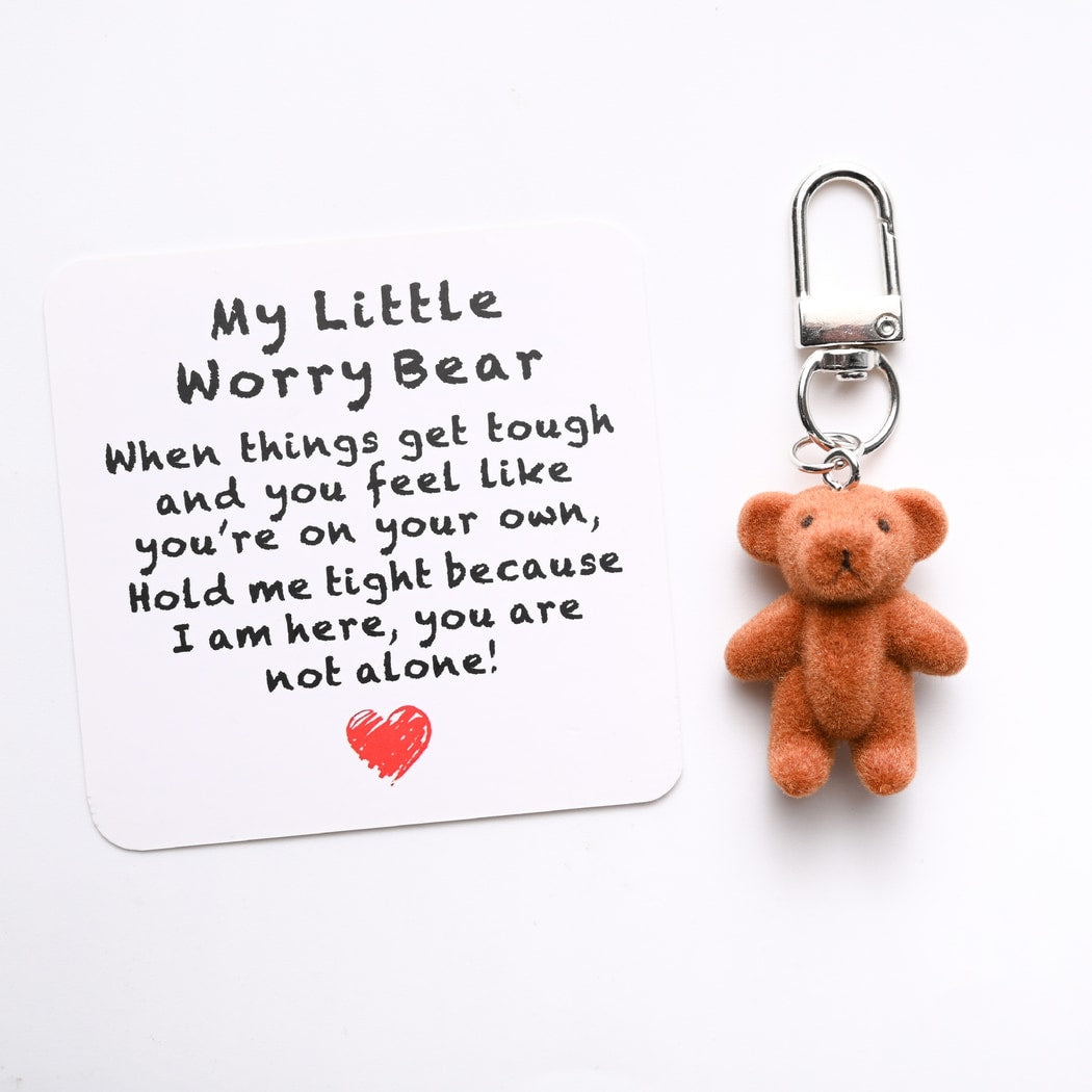 Taphug - Pocket Hug Brown Bear Keychain