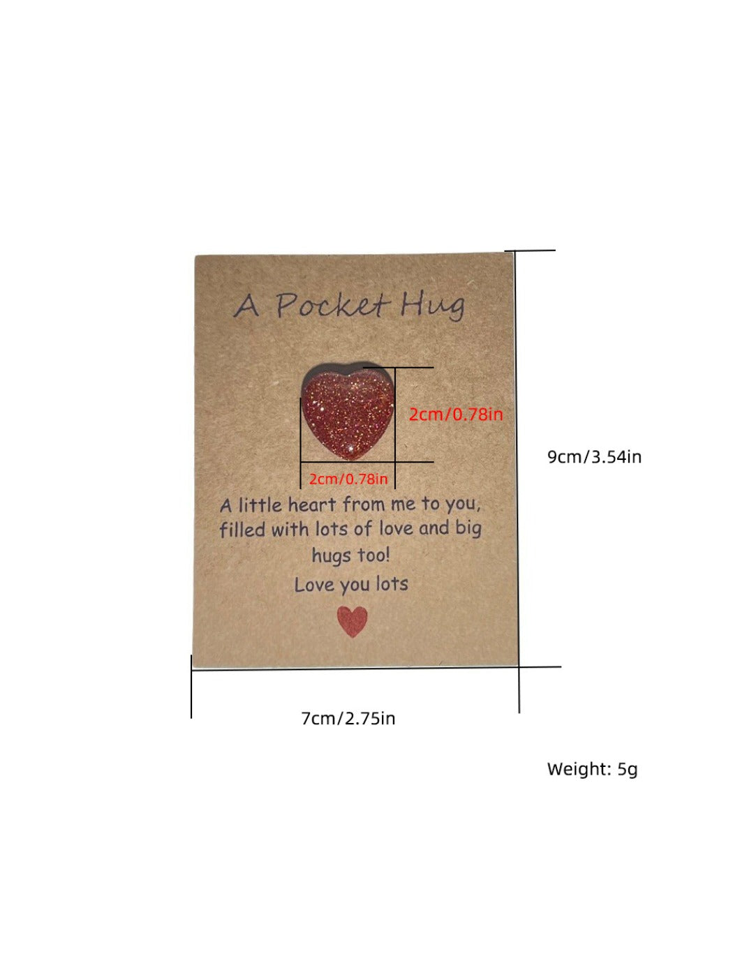 Taphug - Pocket Hug Shiny Heart