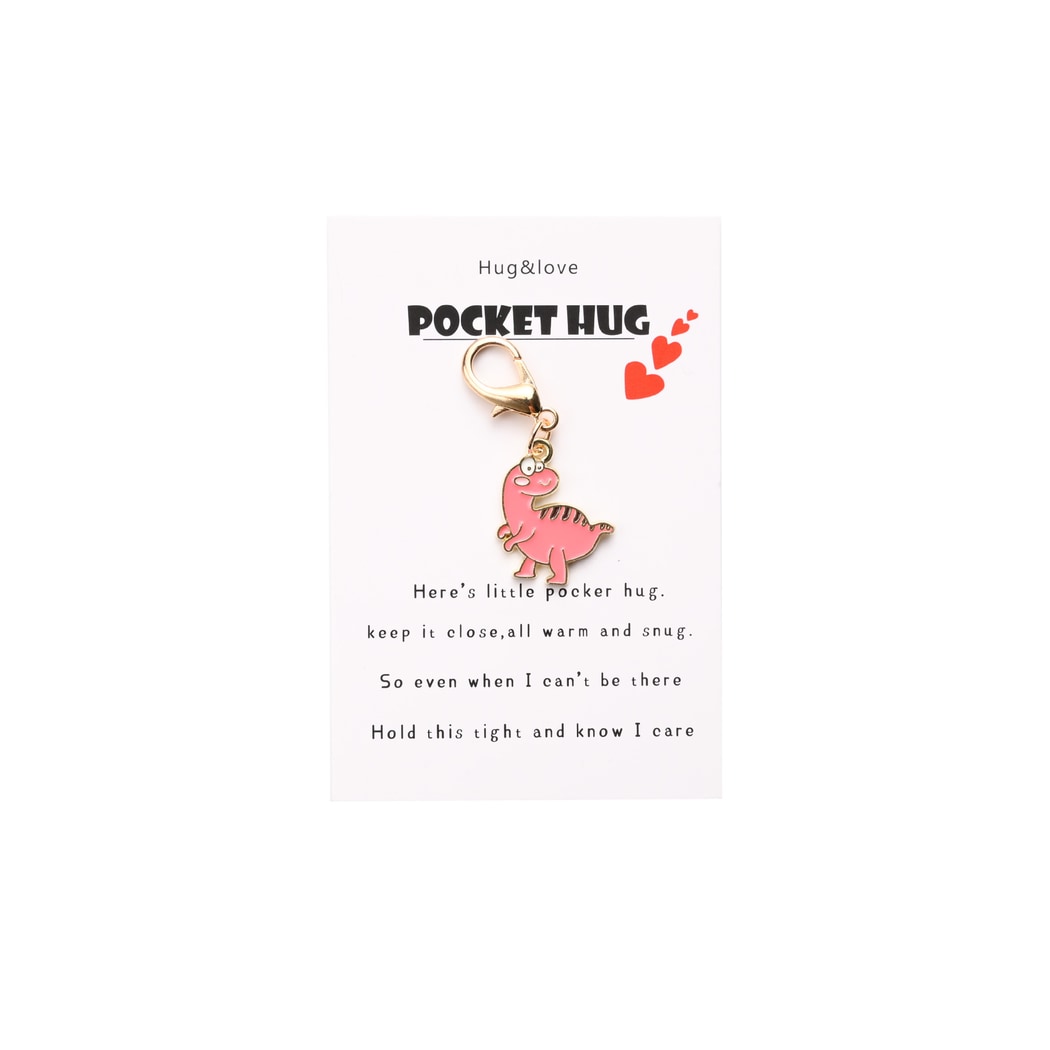 Taphug - Pocket Hug Cartoon Dinosaur Keychain Charm