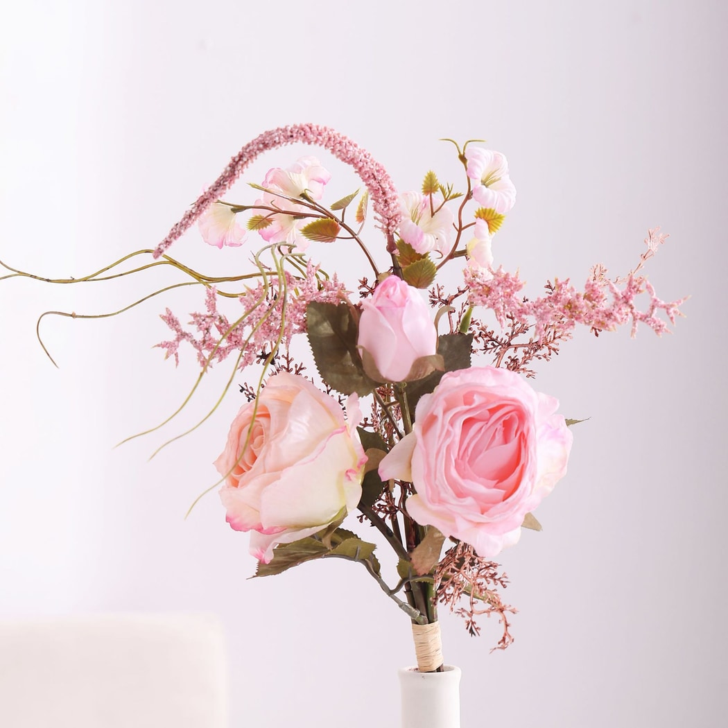 Roselle - Romantic Rose and Camellia Artificial Bouquet