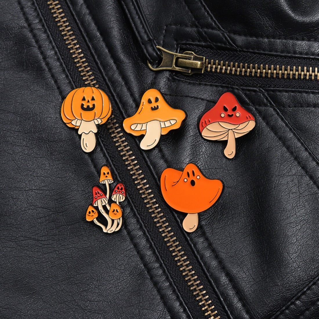 Spooky Mushroom Pin