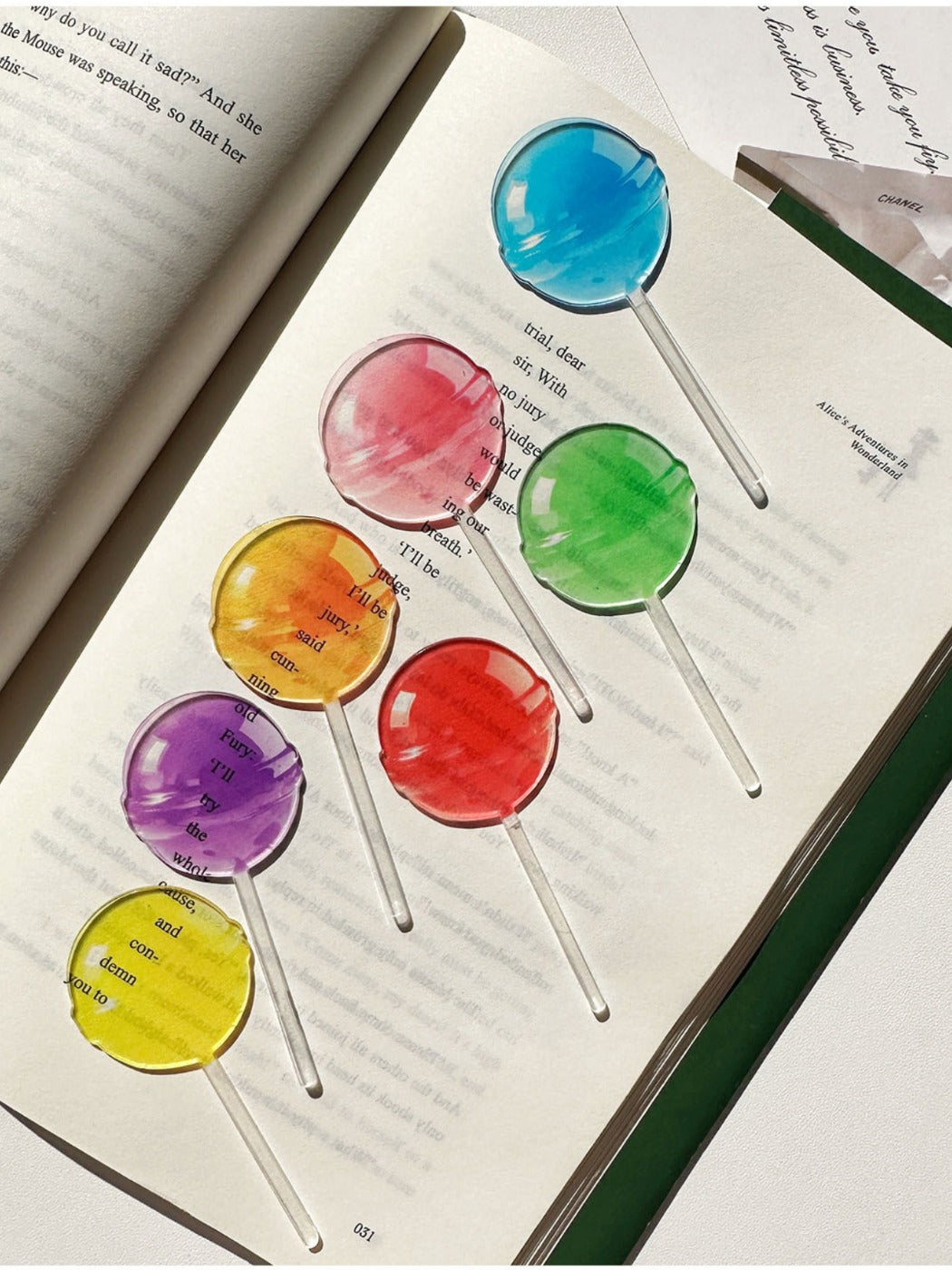 Markii - Cute Candy Color Lollipop Acrylic Bookmark