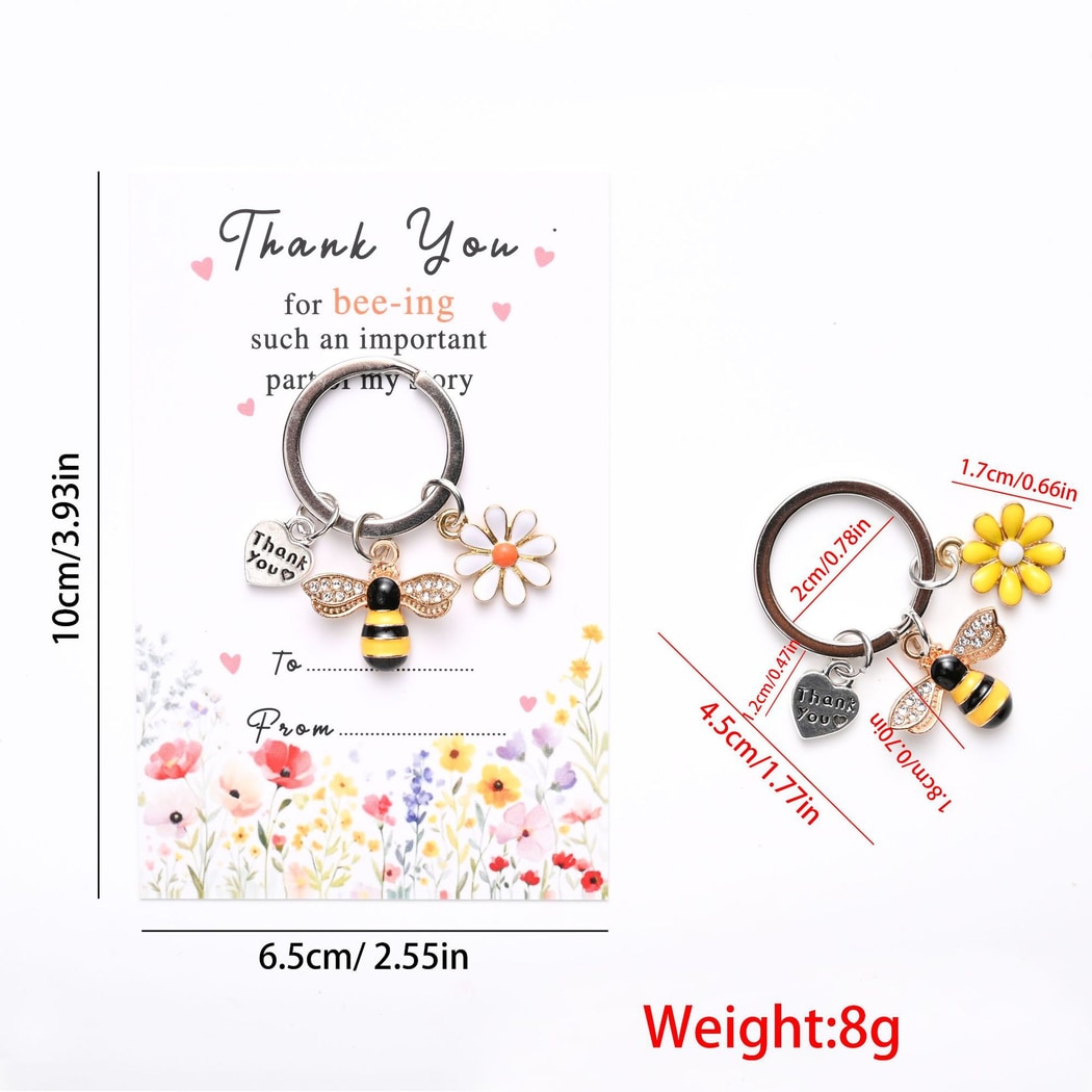 Taphug - Pocket Hug Cute Bee Charm Keychain