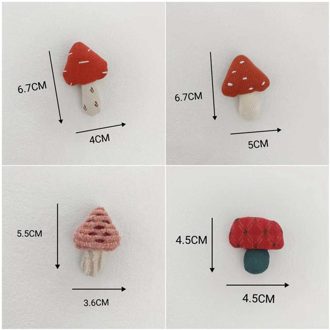 Pinori - Cute Mushroom Motif Decorative Pin