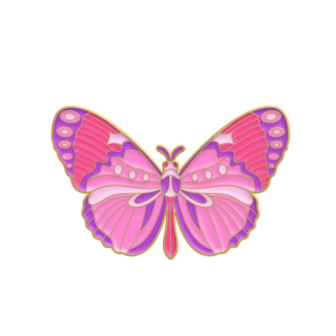 Vibrant Butterfly Enamel Pins