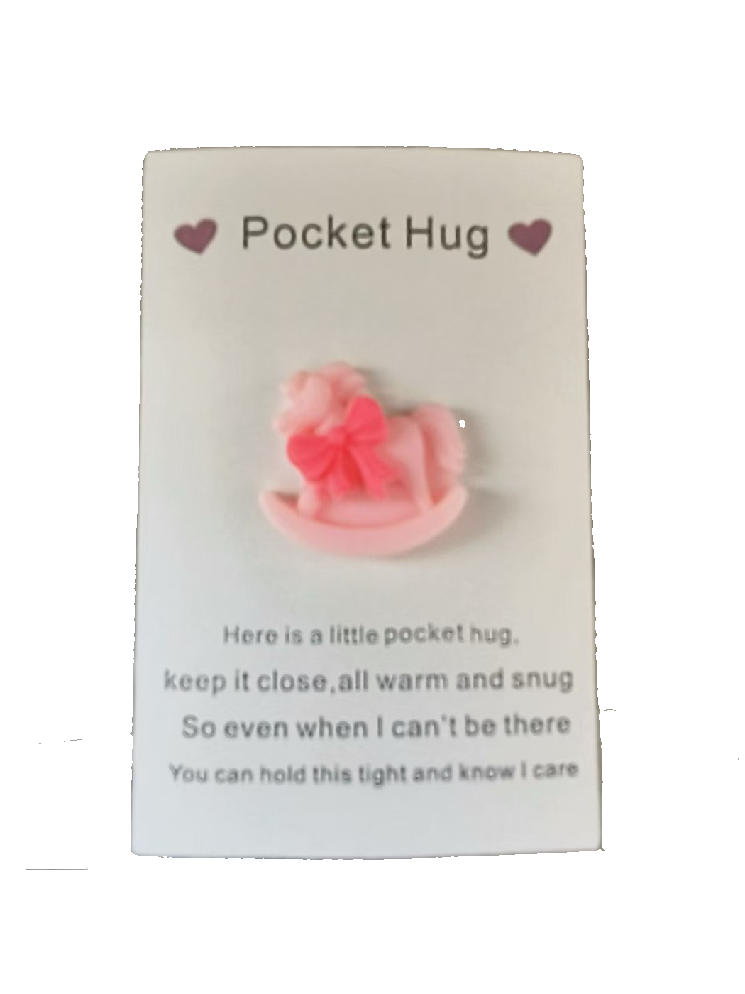 Taphug - Pocket Hug Horse Love Token Gift pocket hug card and keepsake token view 8
