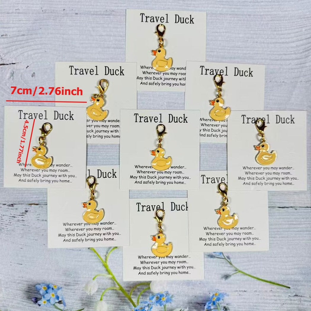 Taphug - Travel Duck Charm Keychain Set