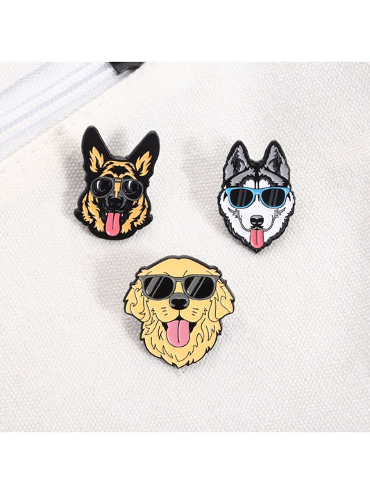 Pinori - Cool Sunglasses Dog Brooch
