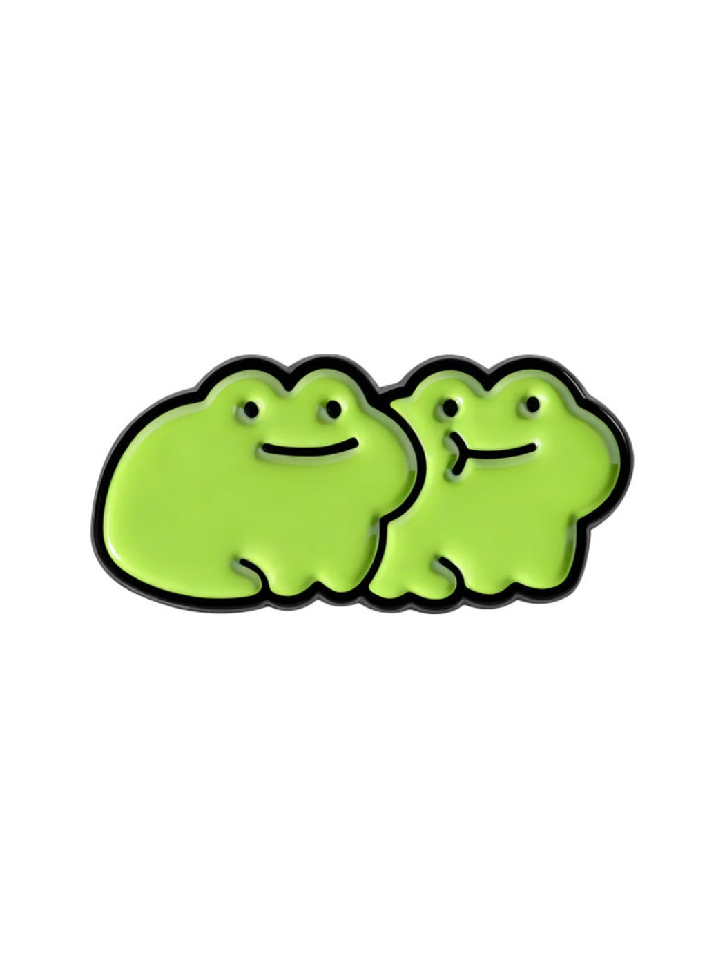 Pinori - Cute Frog Couple Brooch