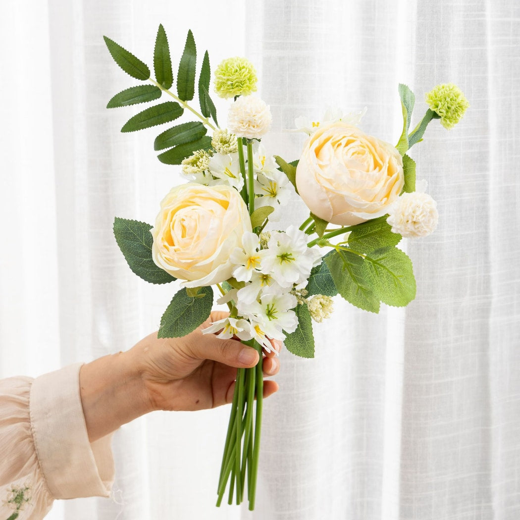 Roselle - Decorative Mixed Rose Artificial Flowers Bouquet