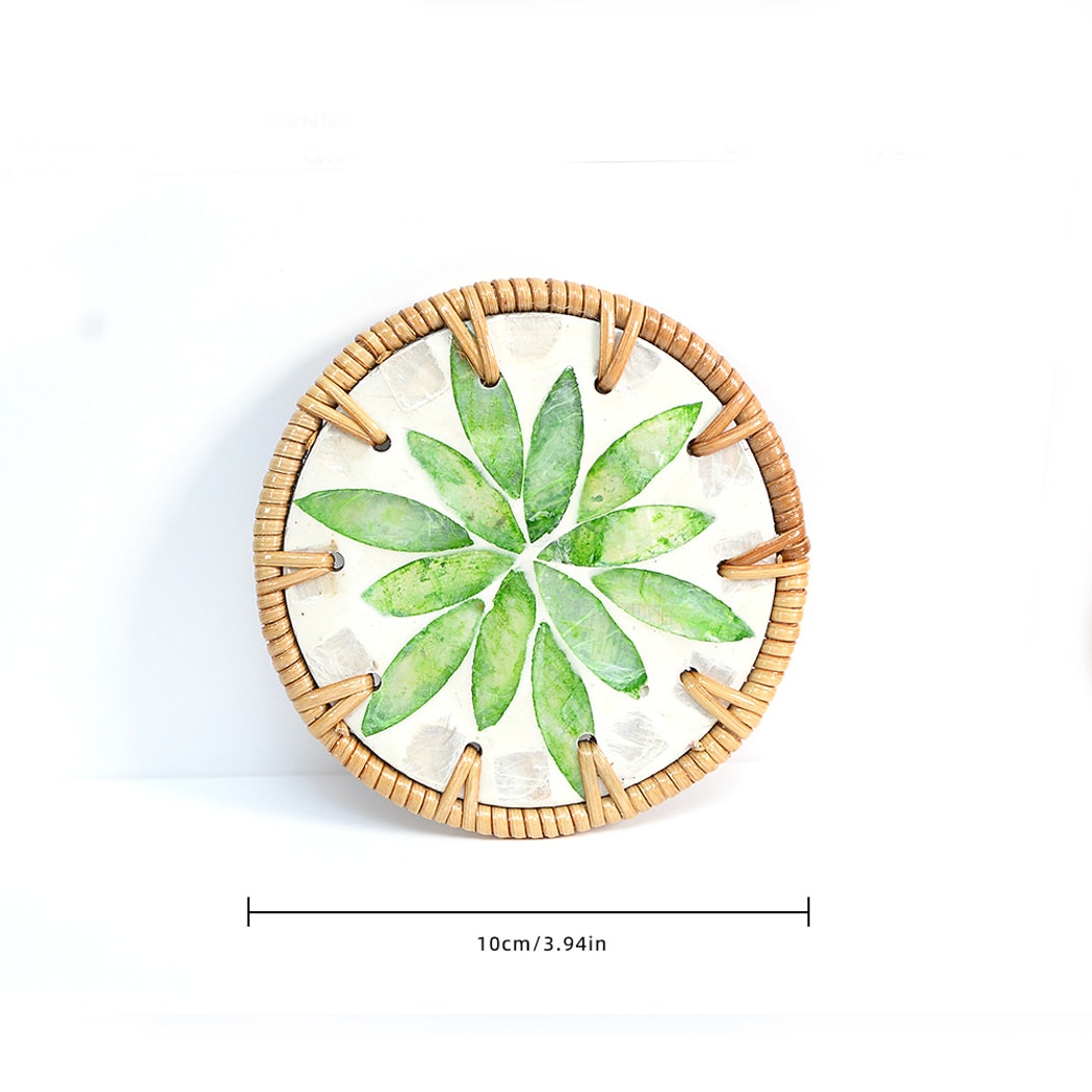 Thimara - Floral Round Tea Table Decorative Coaster