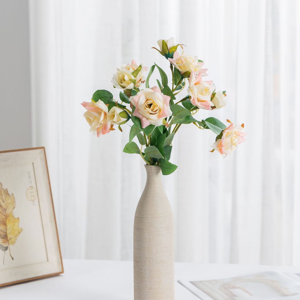 Roselle - Rolled Edge Rose Design Artificial Flower