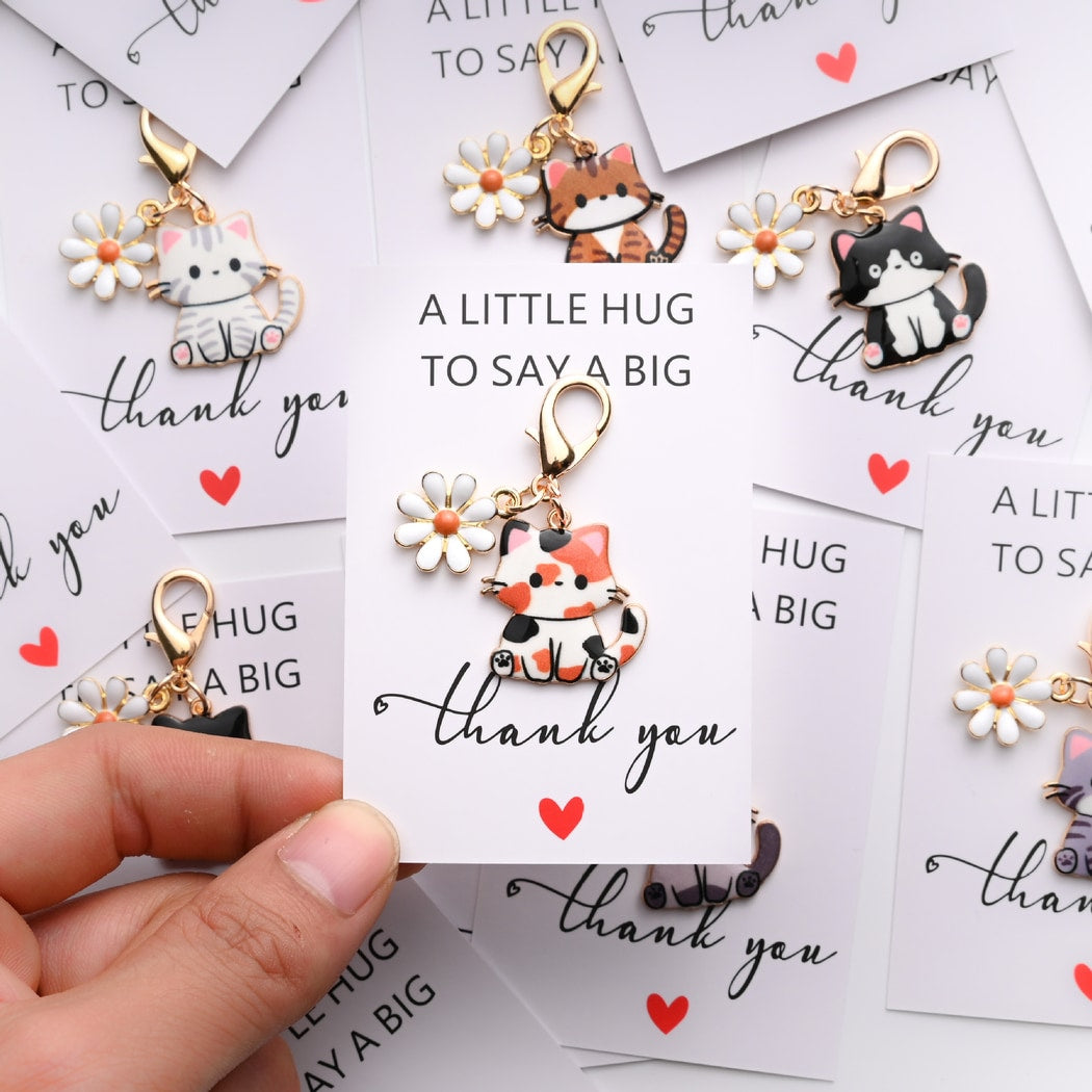 Taphug - Pocket Hug Daisy Cat Charm Keychain