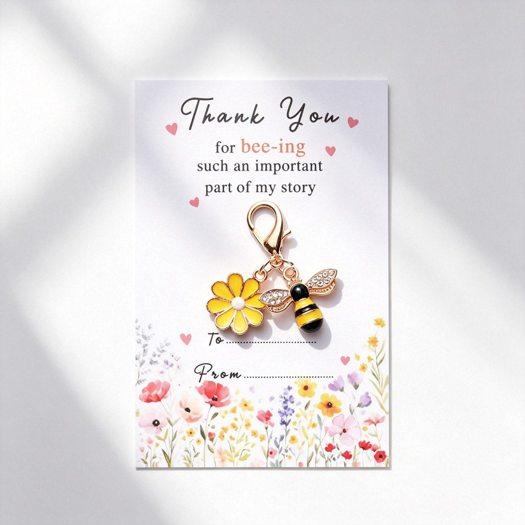 Taphug - Pocket Hug Bee Flower Keychain
