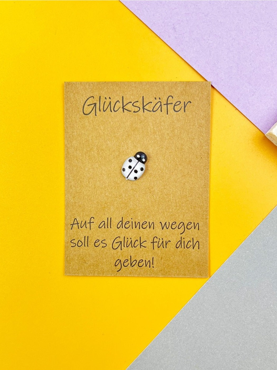 Taphug - Pocket Hug German Blessing Lucky Ladybug pocket hug card and keepsake token view 11