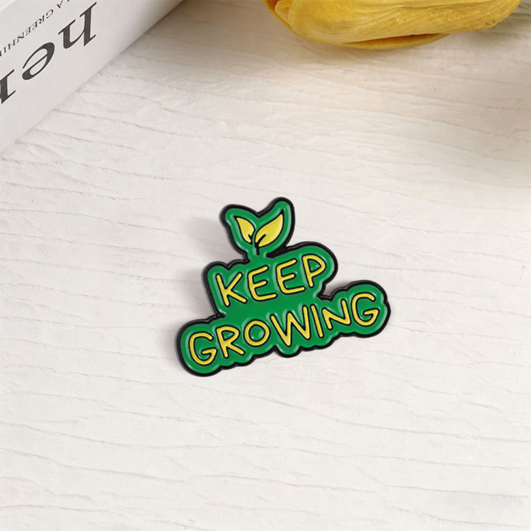 Pinori Keep Growing Enamel Pin