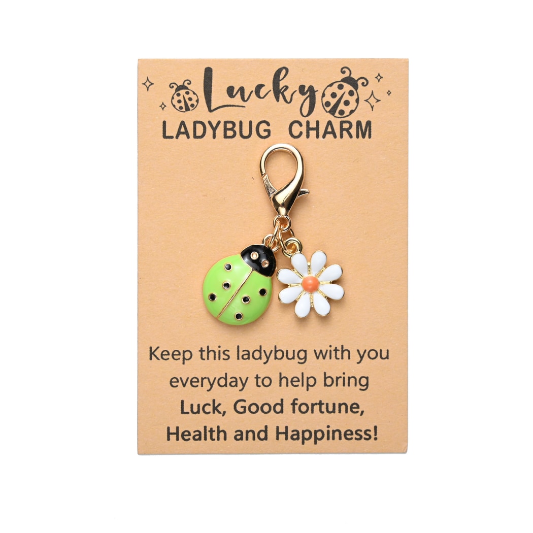 Taphug - Pocket Hug Daisy Ladybug Keychain Charm