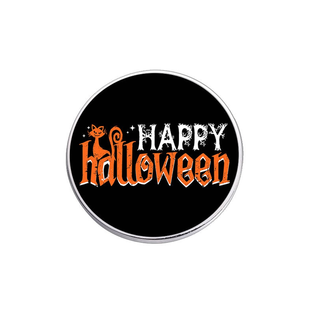 Pinori - Happy Halloween Animal Motif Round Pin